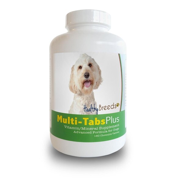 Healthy Breeds Labradoodle Multi-Tabs Plus Chewable Tablets, 180PK - 840235140405