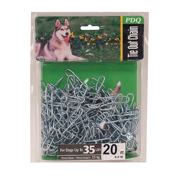 Boss Pet PDQ Silver Swivel Steel Dog Tie Out Chain Small/Medium - 27220