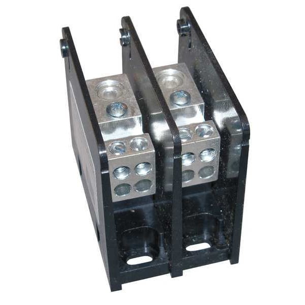 Mersen Pwr Dist Block, 175A, 2P, 2/0-14 AWG, 600VAC, Width: 1.98 in - MPDB63132