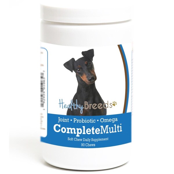 Healthy Breeds Manchester Terrier all in one Multivitamin Soft Chew, 90PK - 192959010657