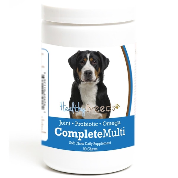 Healthy Breeds Greater Swiss Mountain Dog all in one Multivitamin Soft Chew, 90PK - 192959011364
