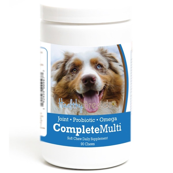 Pamperedpets Australian Shepherd all in one Multivitamin Soft Chew, 90PK - PA3490244