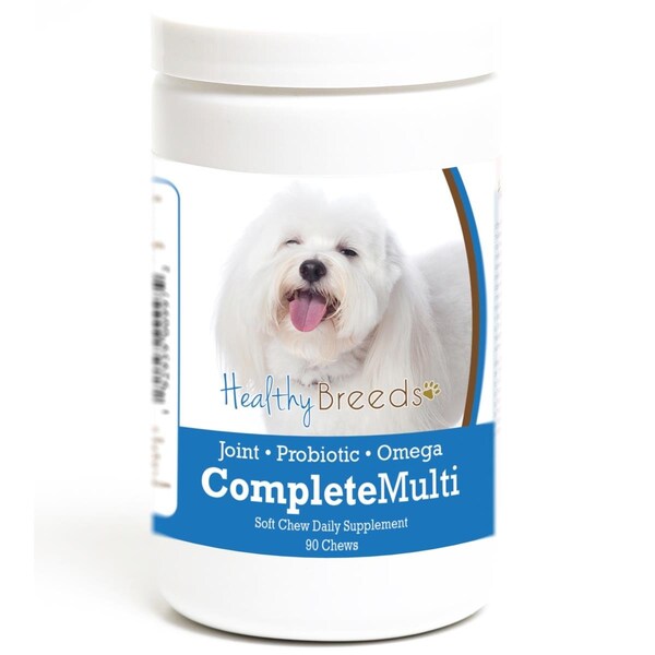 Healthy Breeds Coton de Tulear all in one Multivitamin Soft Chew, 90PK - 192959009972