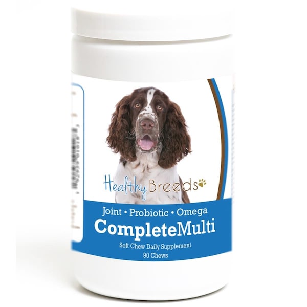 Pamperedpets English Springer Spaniel all in one Multivitamin Soft Chew, 90PK - PA3491907