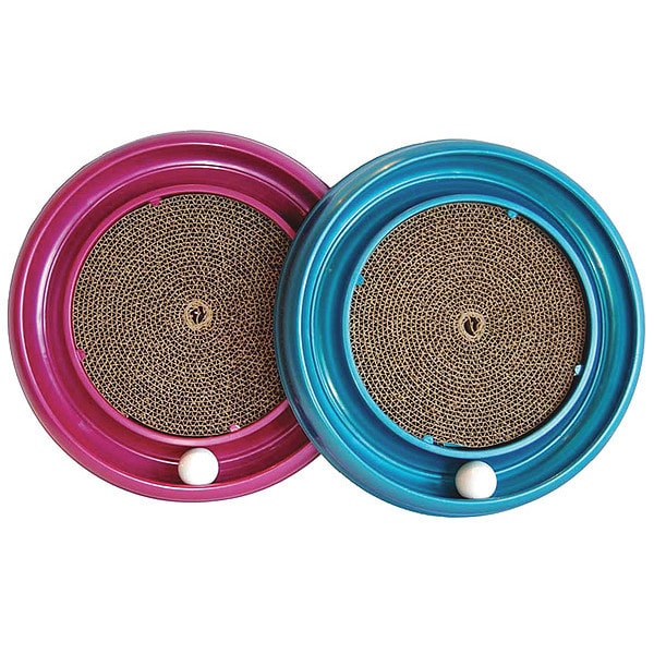 Bergan Turbo Scratcher Cat Toy Assorted 16" x 16" x 1.88" - 70128