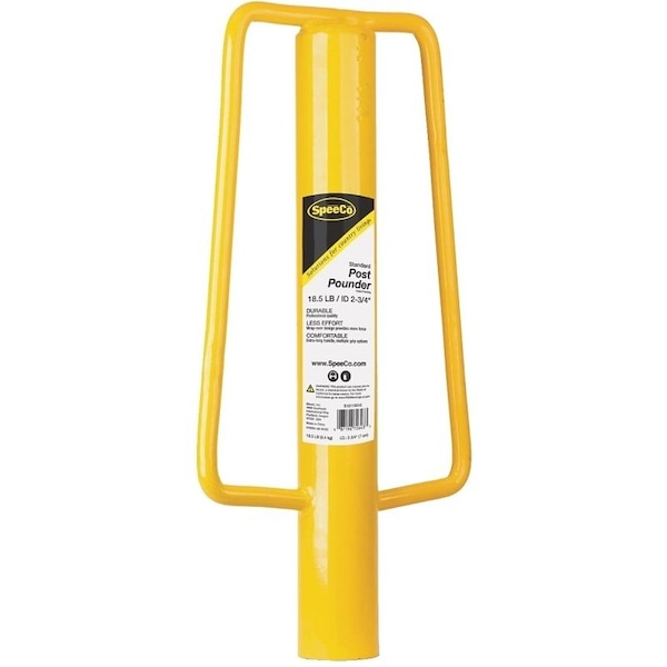 Speeco SpeeCo S16110510 T-Post Pounder, 18.5 lb Weight Capacity, 24 in L, Metal - S16110510