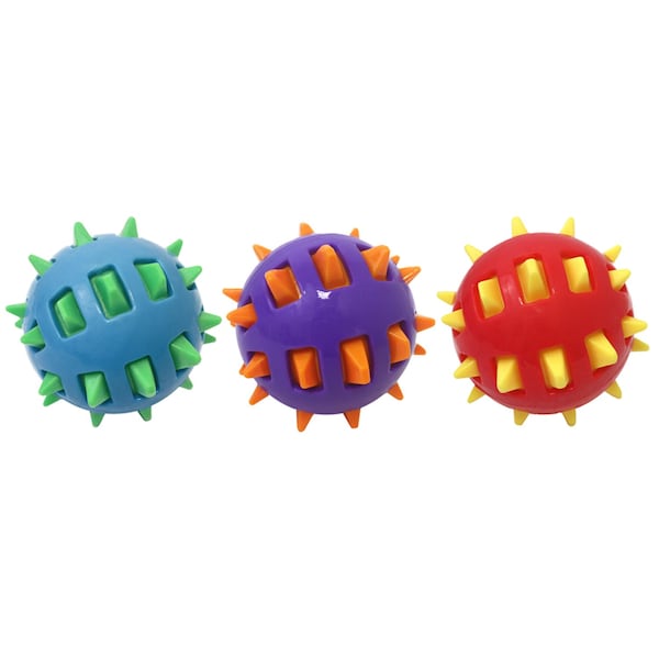 Multipet Multipet Ruff Enuff Assorted TPR Spike Balls Dog Toy 1 pk - 51490