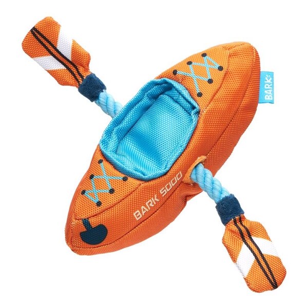 Bark Bark Multicolored Plush Off-Track Kayak Dog Toy 1 pk - 210053