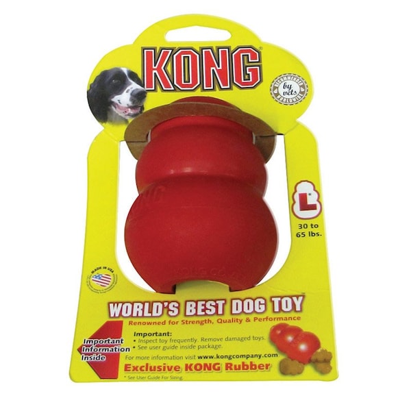 Kong Kong Red Rubber Dog Toy Large 1 pk - KO-T1