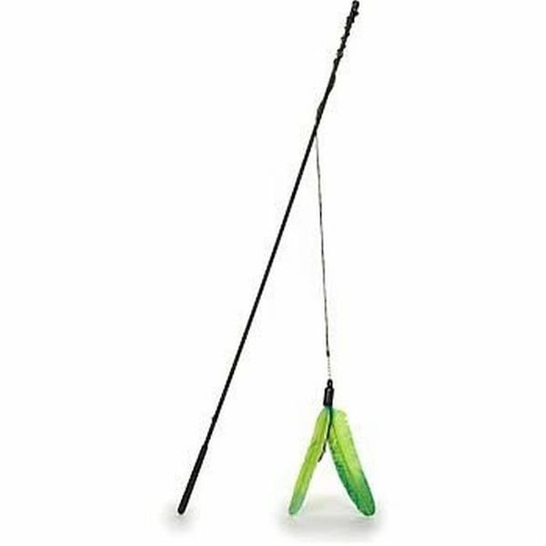 Cat Claws Cat Claws 744632001003 Wand with Feline Flyer Attachment Toy - 744632001003