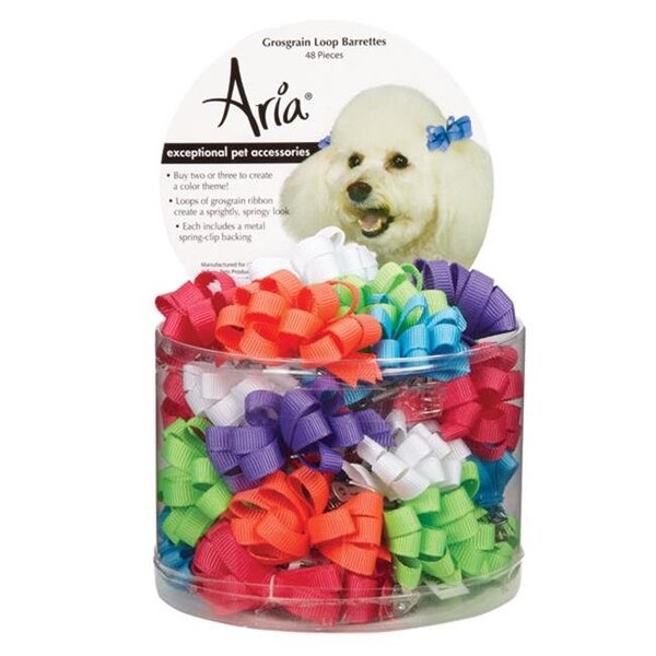 Aria North Aria North DT7505 48 Grosgrain Barrette Canister 48Pc - DT7505 48