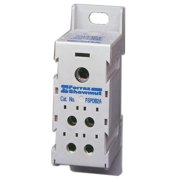Mersen Pwr Dist Block, 175A, 1P, 4P Secndary, 600V - FSPDB2A
