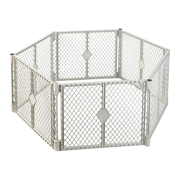 North States Industries Pet Superyard XT Gate 6 panels White 30" x 26" - 8668