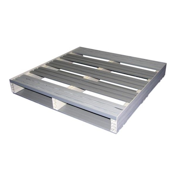 Jifram Extrusions Jifram Extrusions 05000103 36 in. X 36 in. Lipped 2-Way Entry Recycled Plastic Pallet 05000103 with 2000 pound weight capacity - 5000103