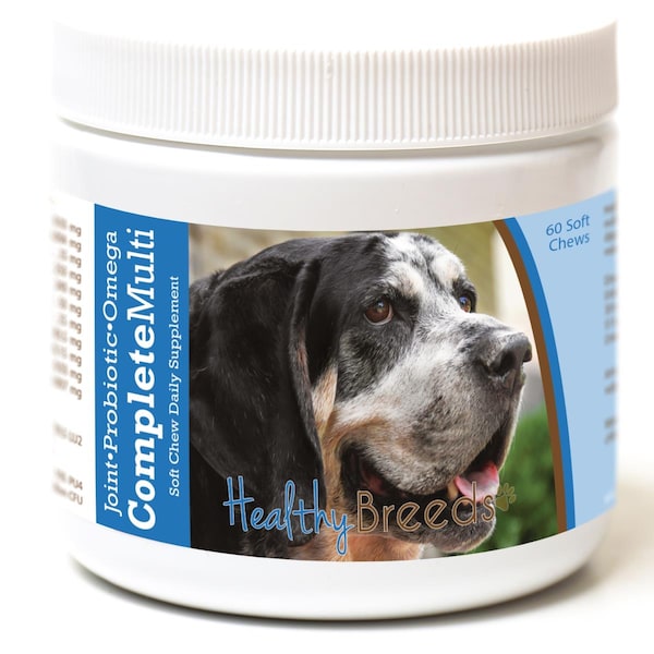 Healthy Breeds Bluetick Coonhound All in One Multivitamin Soft Chew, 60PK - 192959007470