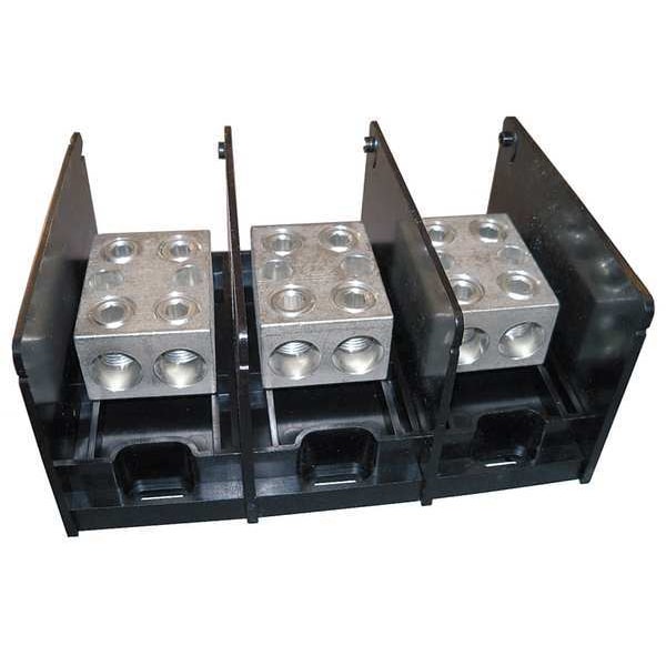Mersen Pwr Dist Block, 620A, 3P, 2P Secondary, 600V - MPDB69123