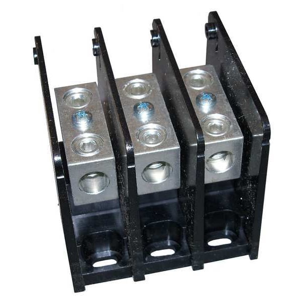Mersen Pwr Dist Block, 175A, 3P, 2/0-14 AWG, 600VAC - MPDB63153