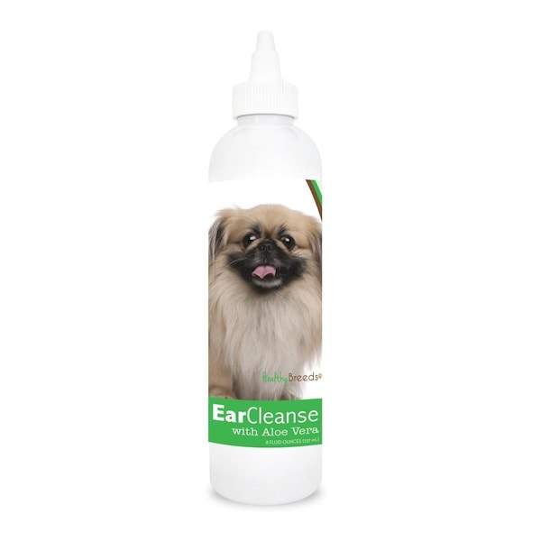 Healthy Breeds 8 oz Pekingese Ear Cleanse with Aloe Vera Cucumber Melon - 840235111993