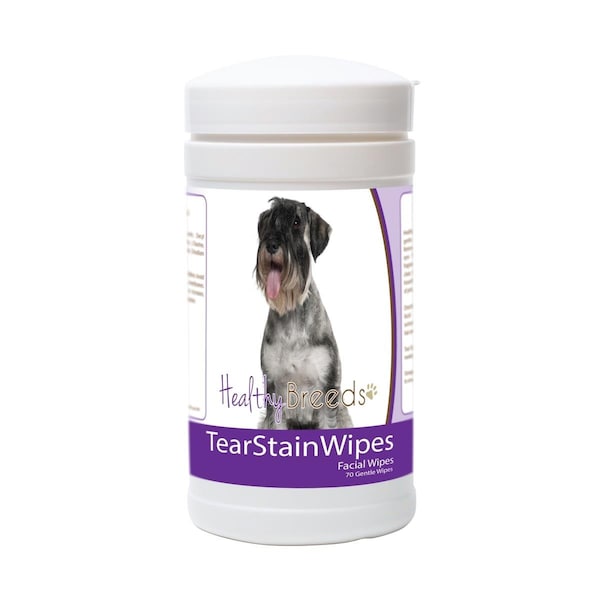 Healthy Breeds Standard Schnauzer Tear Stain Wipes - 70 Count, 70PK - 840235178132