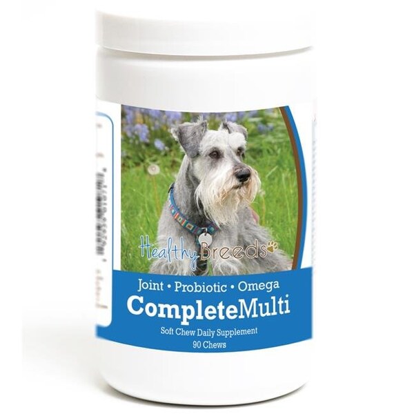 Healthy Breeds Healthy Breeds 192959010718 Miniature Schnauzer all in one Multivitamin Soft Chew - 90 Count - 192959010718