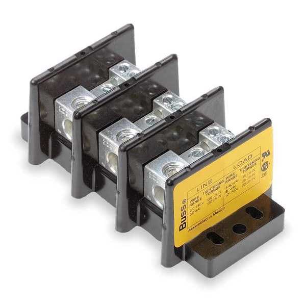 Eaton Bussmann Pwr Dist Block, 175A, 3P, 6P Secondary, 600V - 16021-3