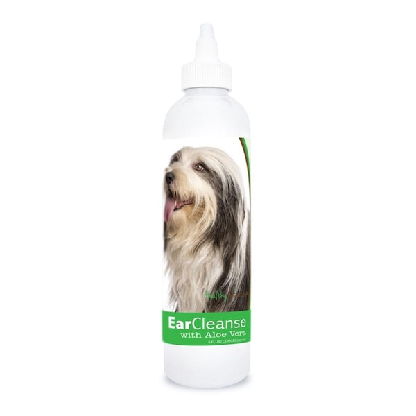 Pamperedpets 8 oz Bearded Collie Ear Cleanse with Aloe Vera Cucumber Melon - PA3490234