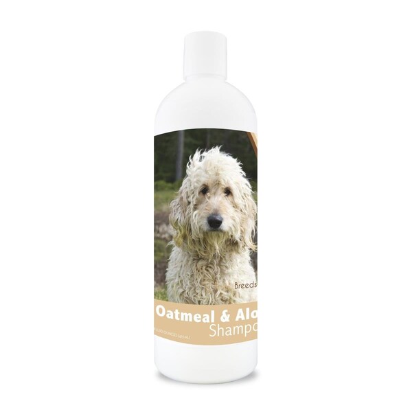 Healthy Breeds 16 oz Golden Doodle Oatmeal Shampoo with Aloe - 840235107262