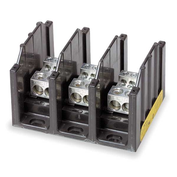 Eaton Bussmann Pwr Dist Block, 350A, 3P, 600VAC, 2P Primary - 16325-3