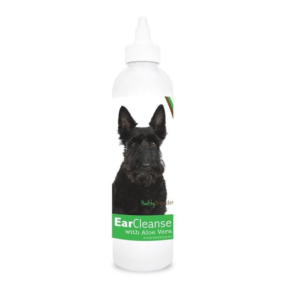 Healthy Breeds 8 oz Scottish Terrier Ear Cleanse with Aloe Vera Cucumber Melon - 840235115281