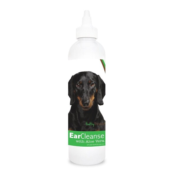 Healthy Breeds 8 oz Dachshund Ear Cleanse with Aloe Vera Cucumber Melon - 840235117087