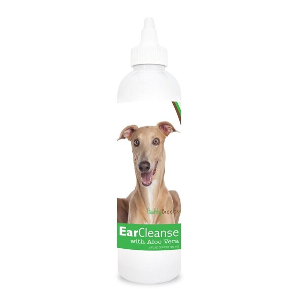 Healthy Breeds 8 oz Italian Greyhound Ear Cleanse with Aloe Vera Cucumber Melon - 840235109020