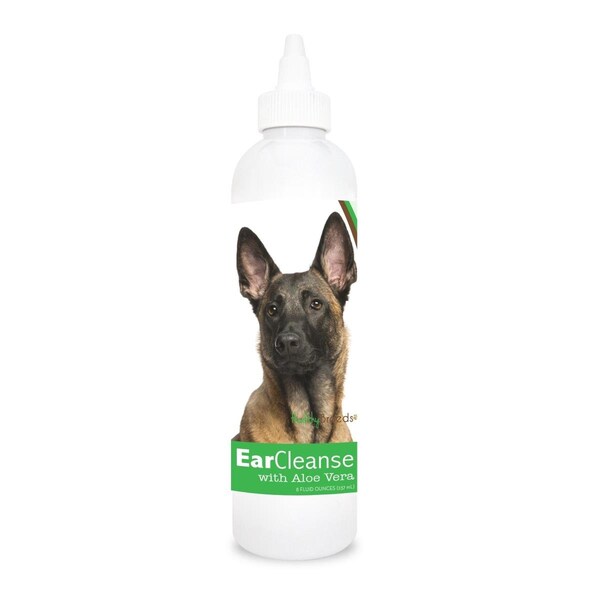 Healthy Breeds 8 oz Belgian Malinois Ear Cleanse with Aloe Vera Cucumber Melon - 840235102267