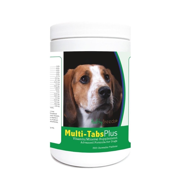 Healthy Breeds American English Coonhound Multi-Tabs Plus Chewable Tablets, 365PK - 840235122005