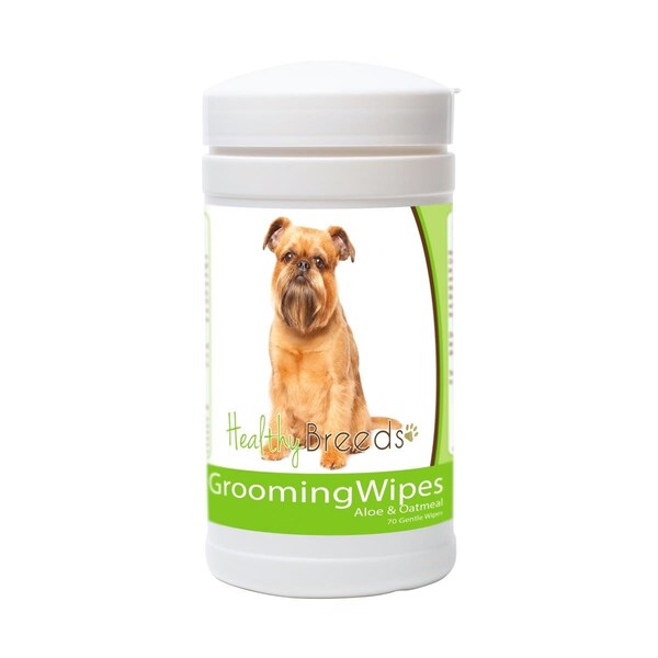 Healthy Breeds Brussels Griffon Grooming Wipes - 840235151074