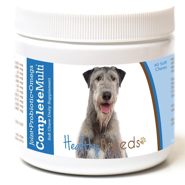 Healthy Breeds Irish Wolfhound all in one Multivitamin Soft Chew, 60PK - 192959009293