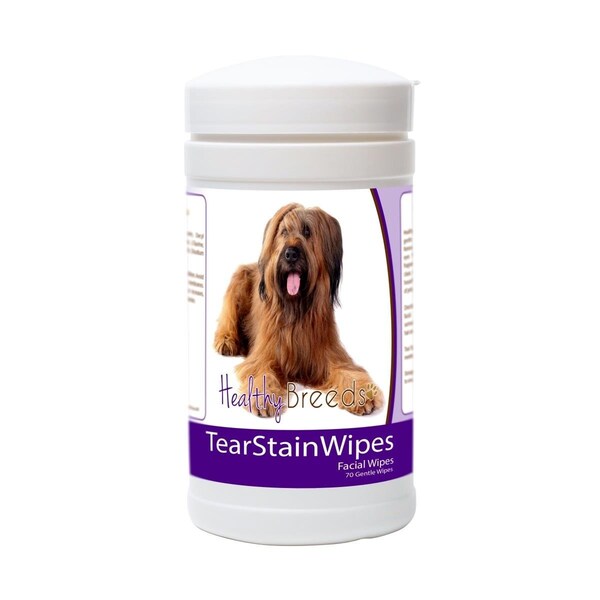 Healthy Breeds Briard Tear Stain Wipes - 70 Count, 70PK - 840235180708