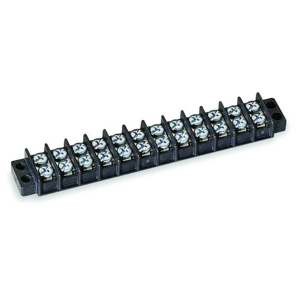 Zoro Select Terminal Strip, 30A, 12 Pole, 600VAC - 6YH68