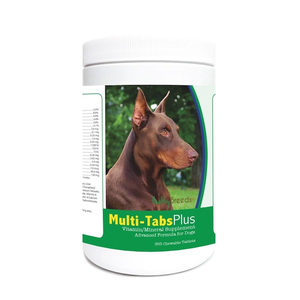 Healthy Breeds Doberman Pinscher Multi-Tabs Plus Chewable Tablets, 365PK - 840235121890