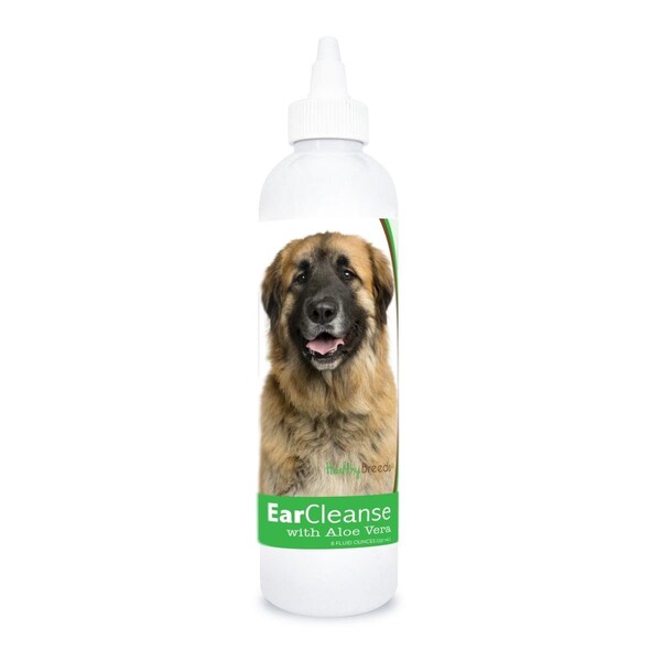 Healthy Breeds 8 oz Leonberger Ear Cleanse with Aloe Vera Cucumber Melon - 840235197614