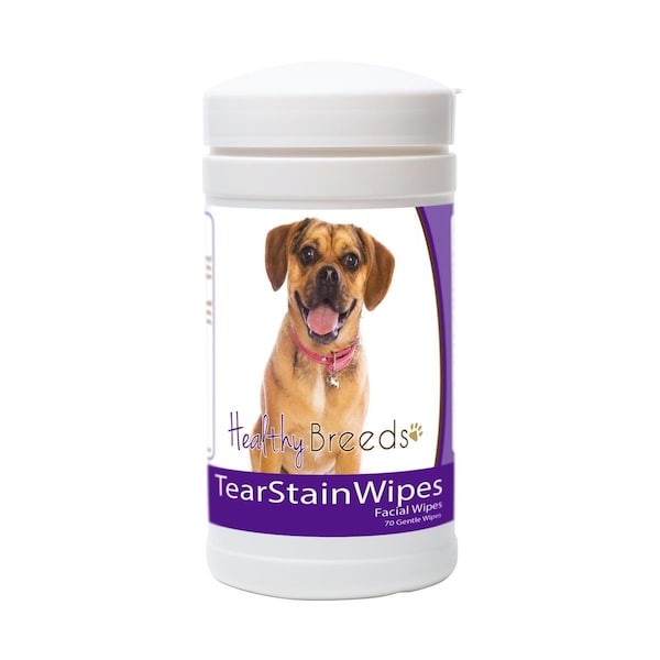 Healthy Breeds Puggle Tear Stain Wipes - 840235152668
