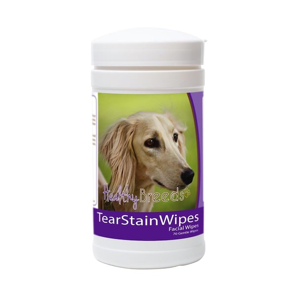 Healthy Breeds Saluki Tear Stain Wipes - 840235152538