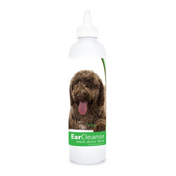 Healthy Breeds 8 oz Spanish Water Dog Ear Cleanse with Aloe Vera Cucumber Melon - 840235197089