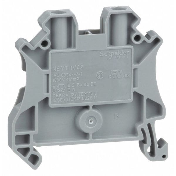 Schneider Electric Trmnl Blk, Screw Clmp Tech Pssthrgh - NSYTRV42