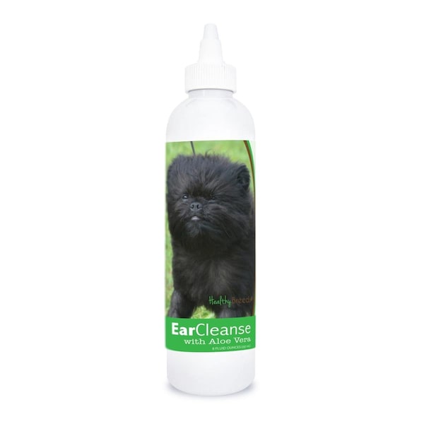 Healthy Breeds 8 oz Affenpinscher Ear Cleanse with Aloe Vera Cucumber Melon - 840235196815