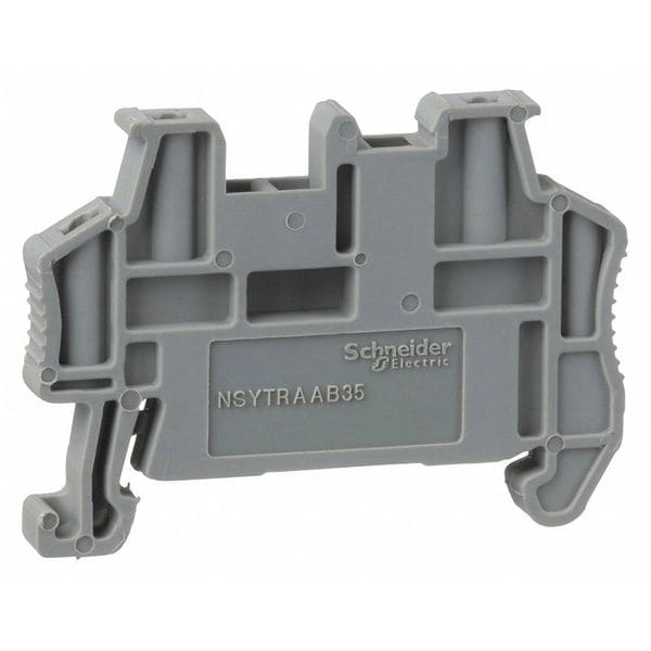 Schneider Electric End Clamp, Clip-OnMnt, 35mm DIN Rail - NSYTRAAB35