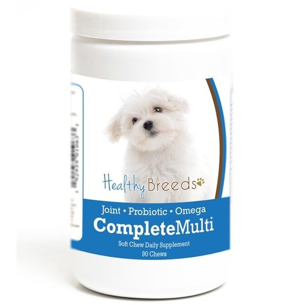 Healthy Breeds Healthy Breeds 192959010633 Maltese all in one Multivitamin Soft Chew - 90 Count - 192959010633