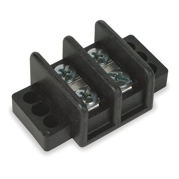 Zoro Select Terminal Strip, 30A, 2 Pole, 600VAC - 6YH63