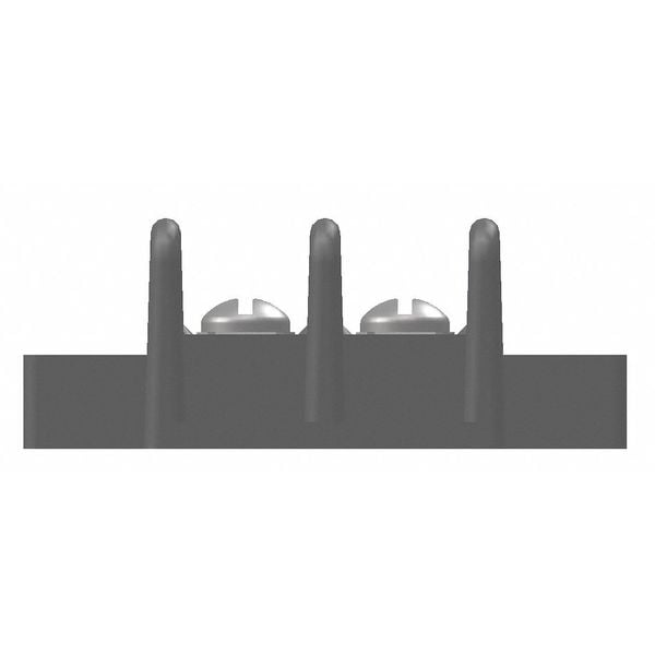 Zoro Select Terminal Strip, 30A, 2 Pole, 600VAC - 6YH63