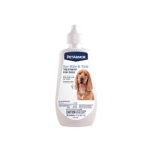 Sergeants Pet Ear Mite & Tick Treatment for Dogs, 3 oz. - 2588