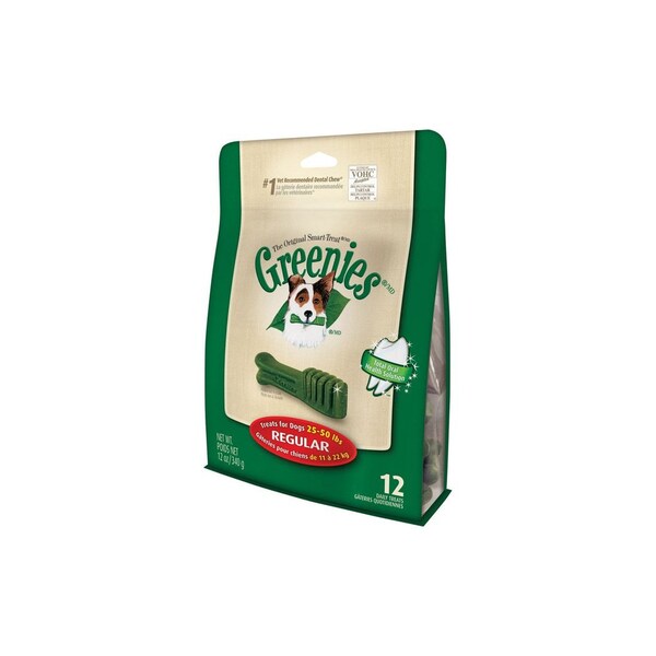 Greenies Regular Medium Dog Original Flavor Dental Dog Treat, 12PK - 101441